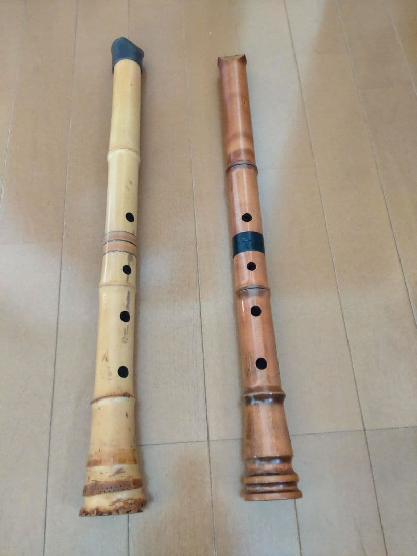 尺八本体 竹製 口栓付き