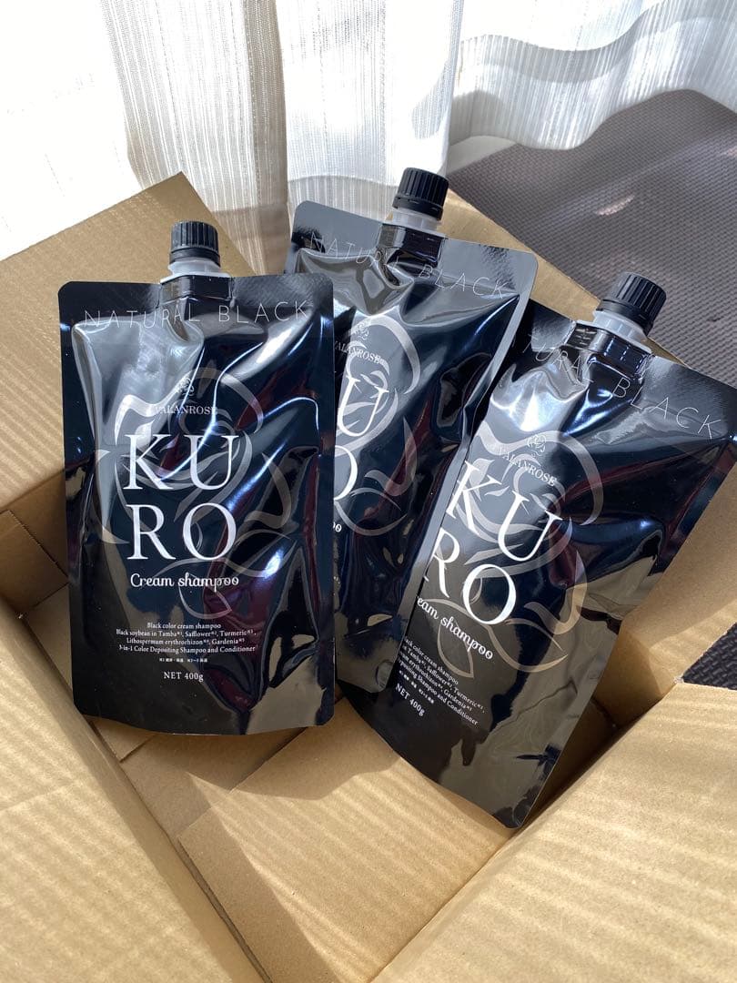 KURO クリームシャンプー 3個セット 各500ml
