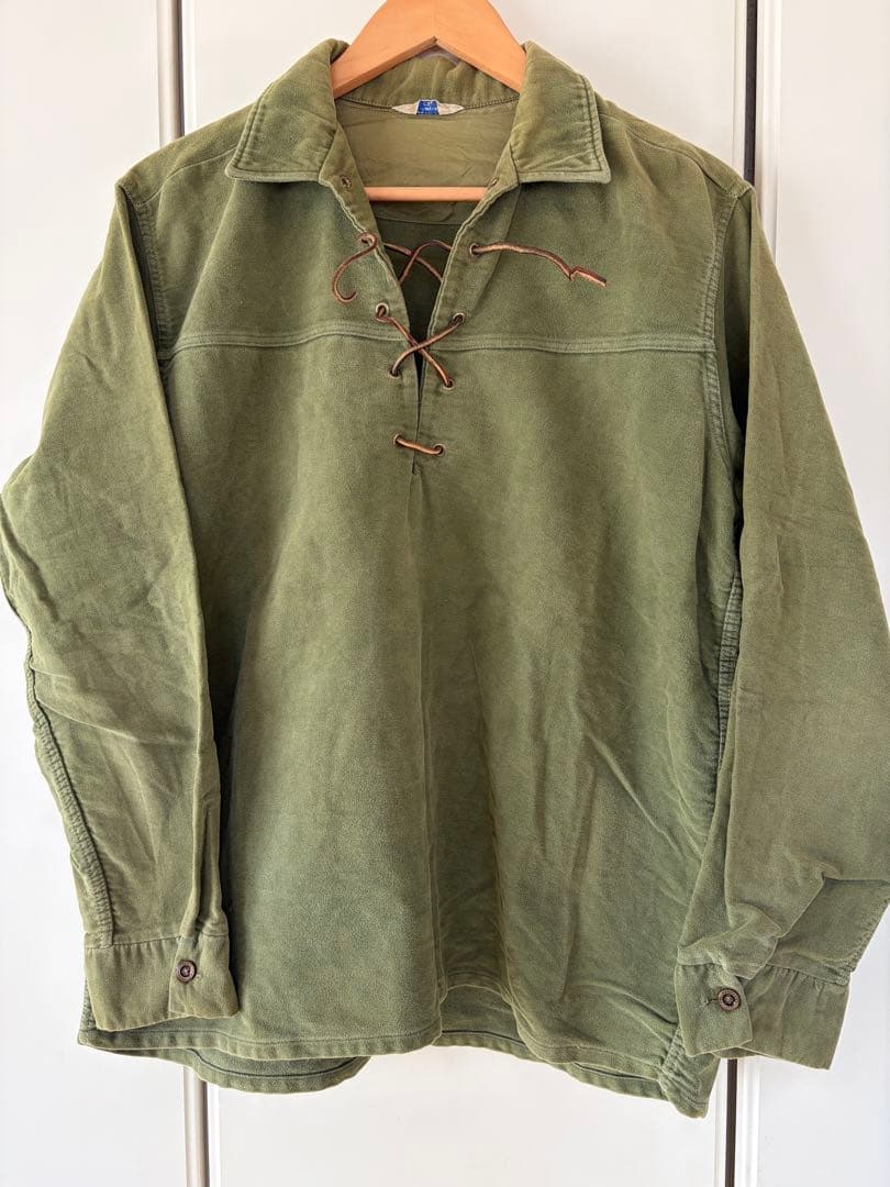 Sportswear Vintage レースアッププルオーバー　オリーブ　L ORCIVAL（オーシバル） ジップアップ マウンテンジャケット