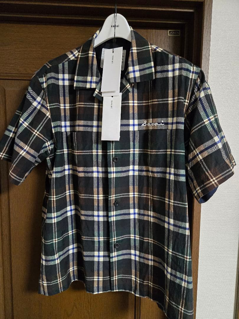 トップス sacai 25ss Plaid Print Shirt sacai 25SS Plaid Print Shirt