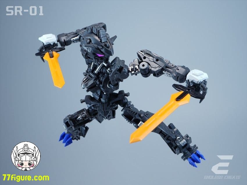 海外 中華製バエル バルバトス似 形態切替 MGSD相当 発光 組立式