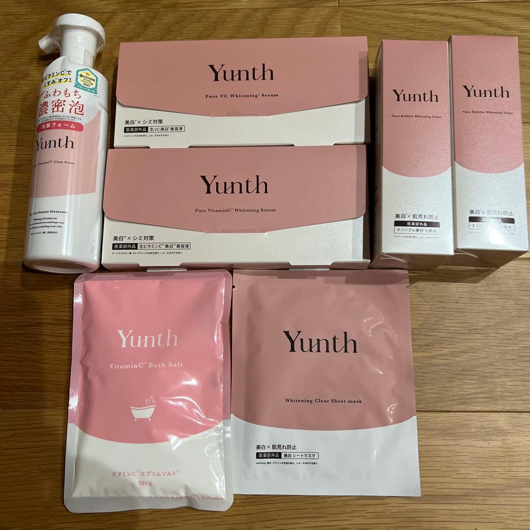 yunth 美容液　ローション　洗顔　マスク　セット