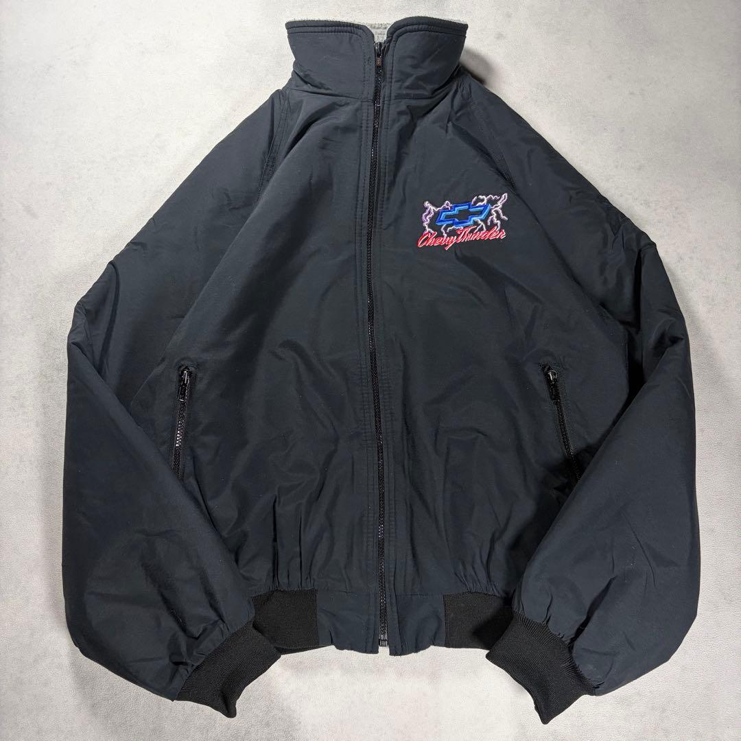 90s USA製 シボレー シェビーサンダー ナイロン ウォームアップジャケット