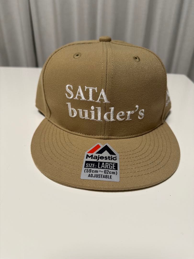 佐田ビルダーズ(SATA Builders)キャップ SATA builder's ベージュ