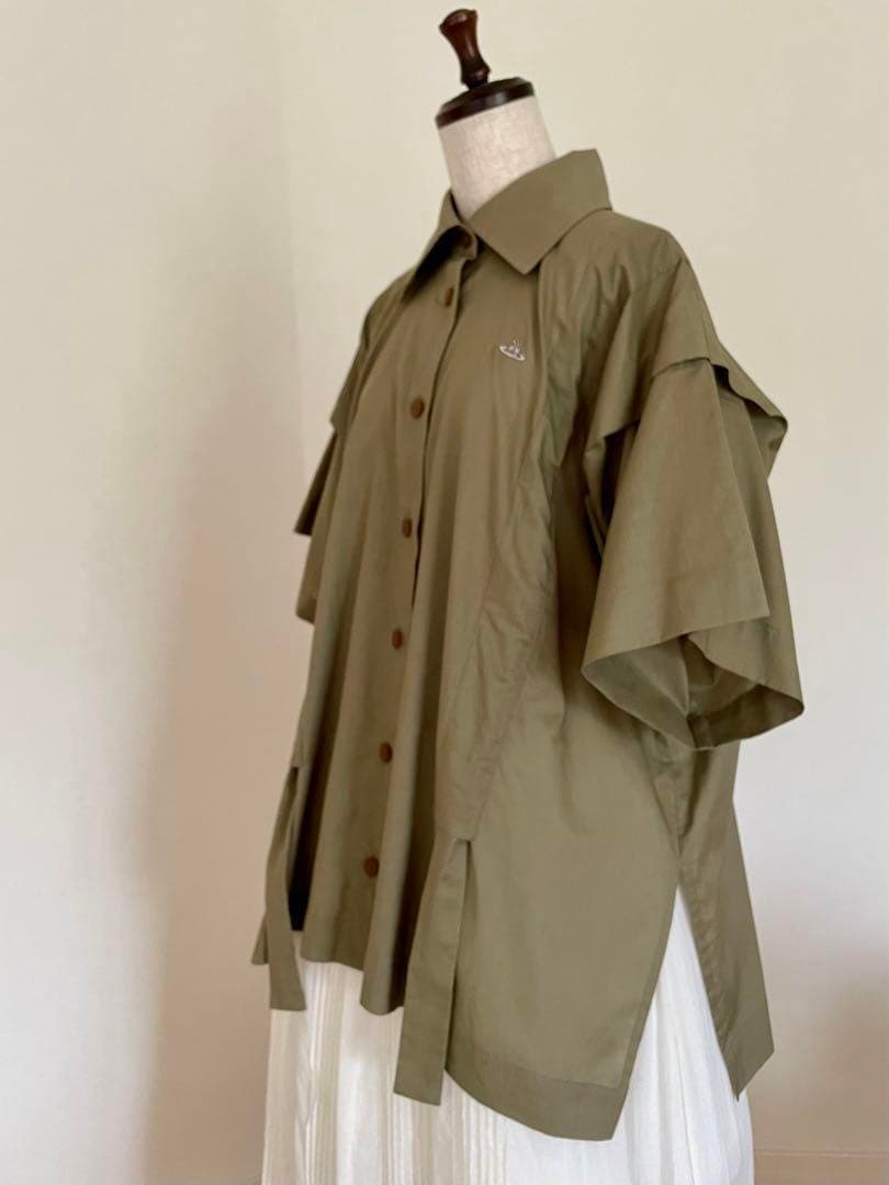 ヴィヴィアンウエストウッド】シャーリングリボンブラウス/ビッグ