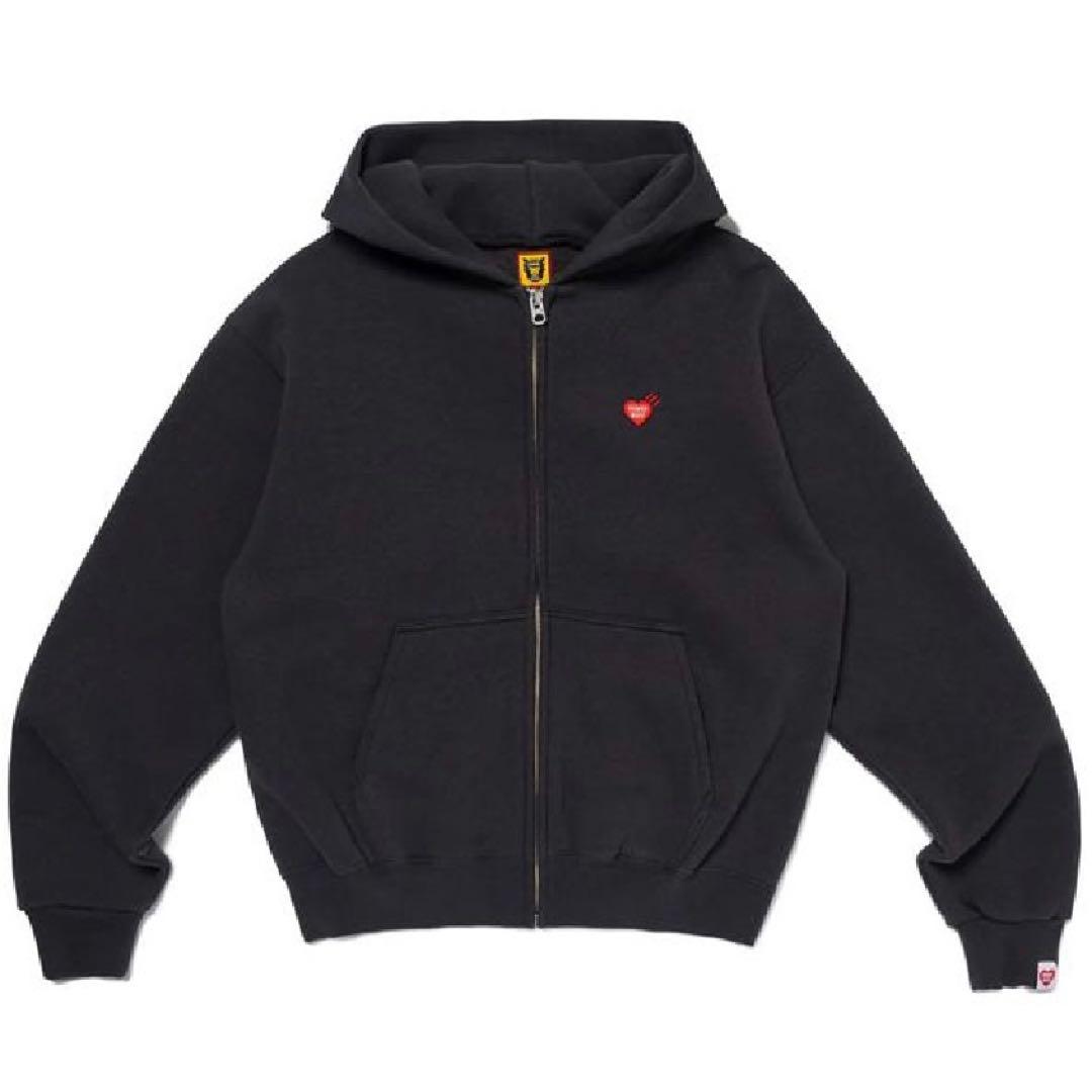 新品 店舗限定販売 黒 Lサイズ ヒューマンメイド ジップアップ