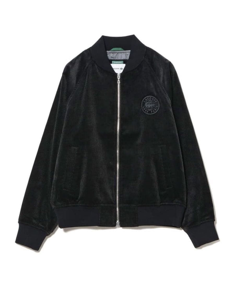 LACOSTE BEAMS コーデュロイブルゾン 黒 FR:54 BEAMS（ビームス）【別注】LACOSTE / コーデュロイ ブルゾン（ブルゾン