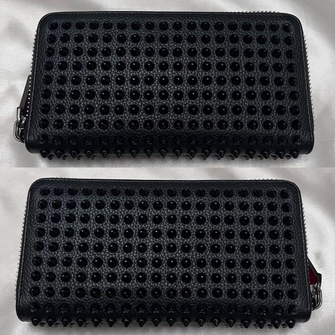 ◇極美品◇ルブタン パネトーネ スパイクスタッズ長財布 ブラック