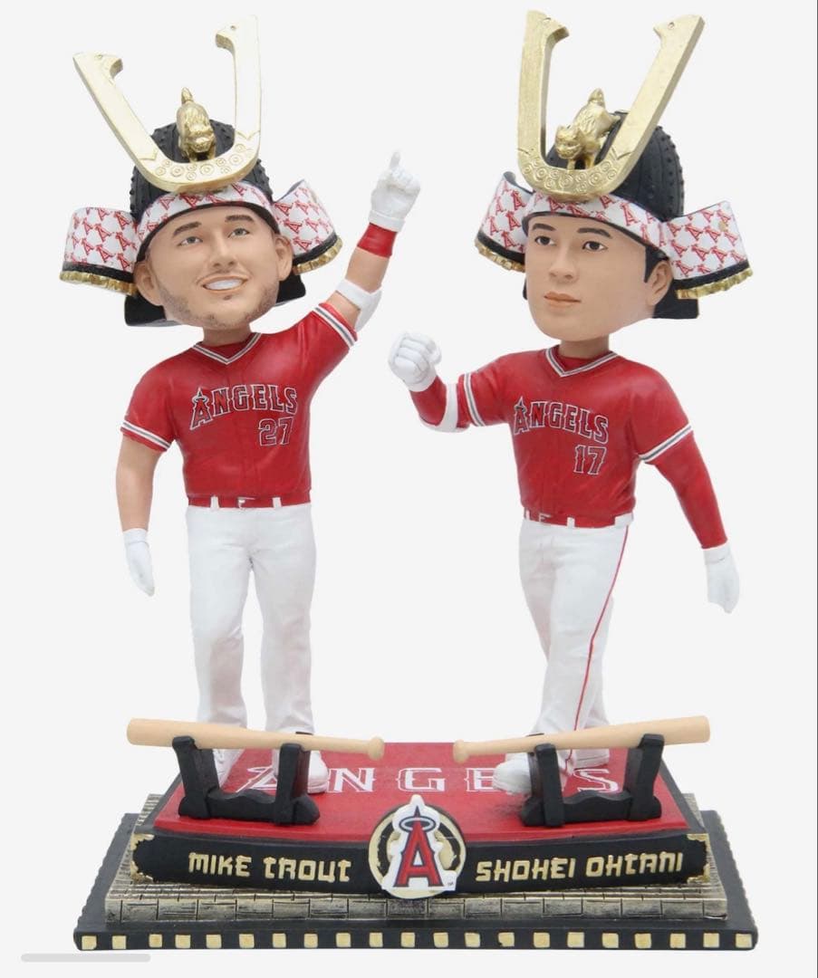 【正規品】大谷翔平マイクトラウト　デュアルボブルヘッド