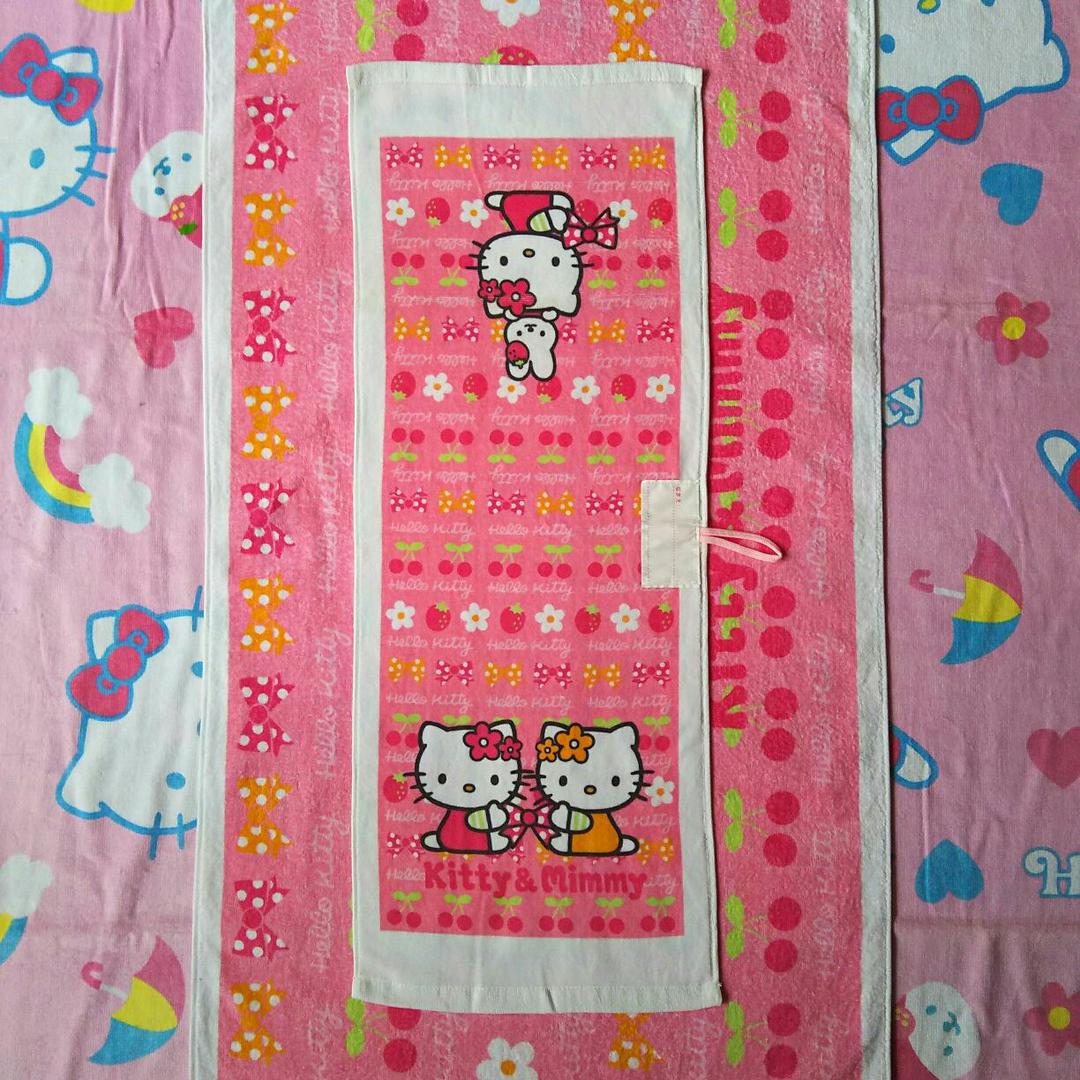 キティ＆ミミィ♪サンリオ♪新品未使用ループタオル♪難あり