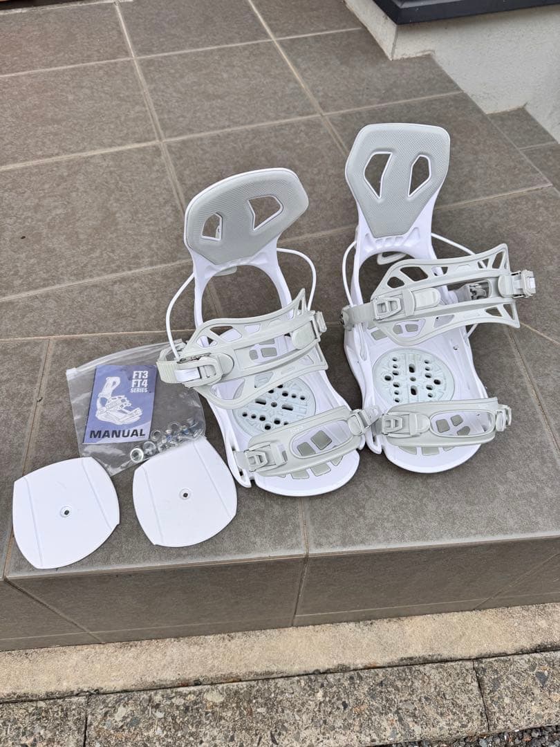 SPホワイト スノーボード ビンディングBASE