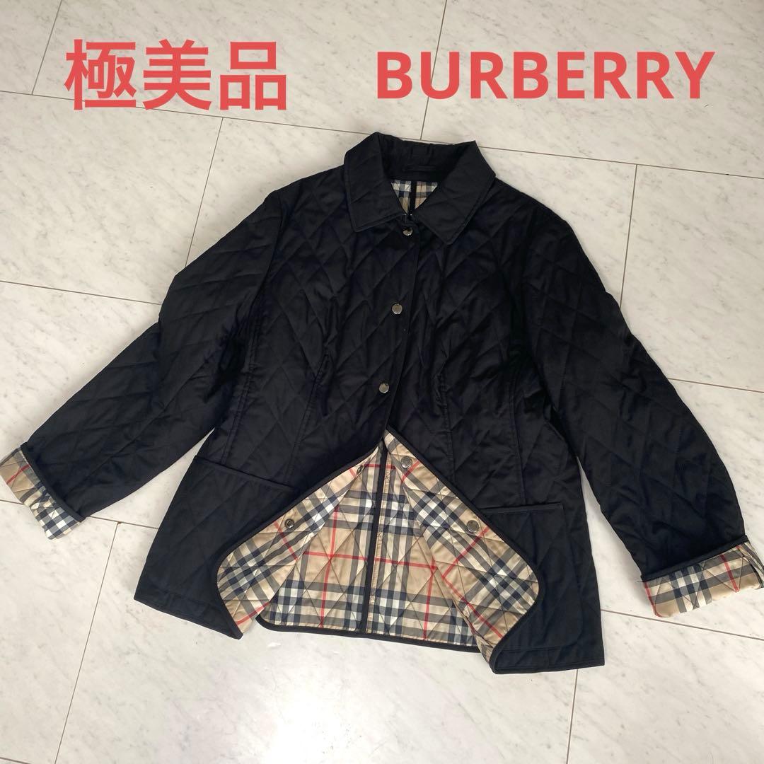 美品 BURBERRY バーバリー ノバチェック キルティングジャケット 2XL