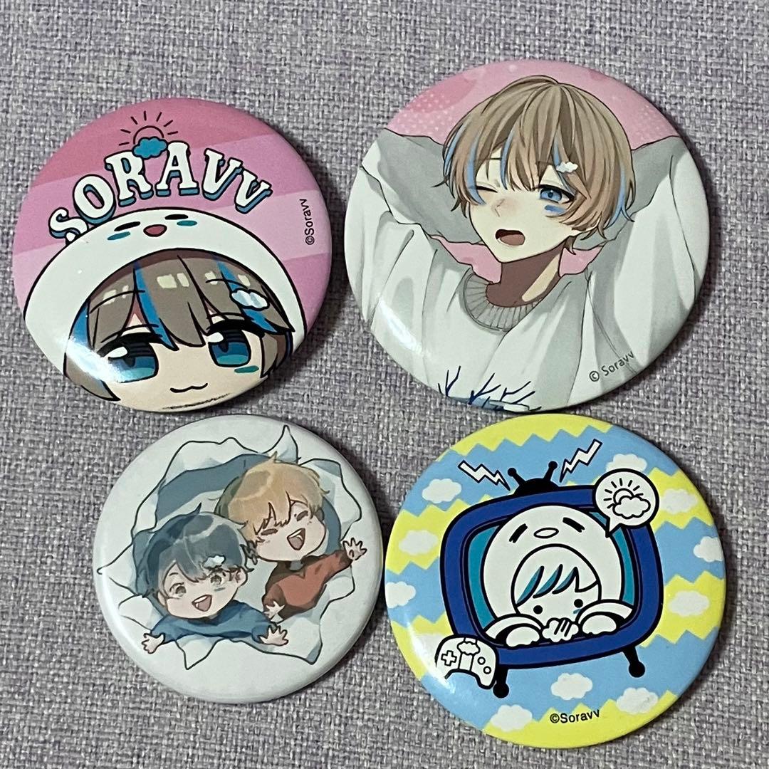 そらびび 缶バッジ4点セット こくびび - メルカリ