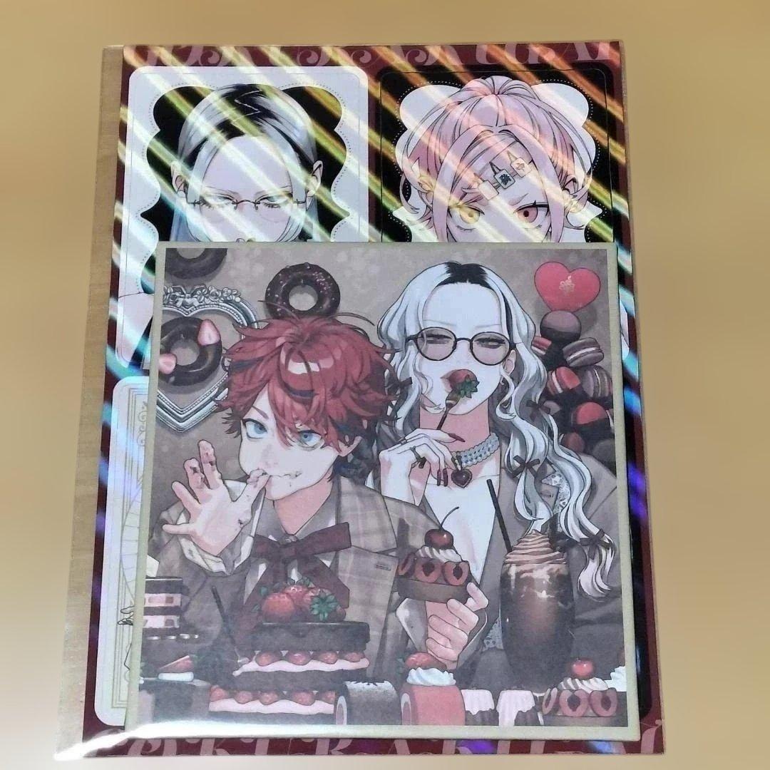 1組 付録のみ 極楽街 ジャンプスクエア3月号 特別付録 ミニ色紙風