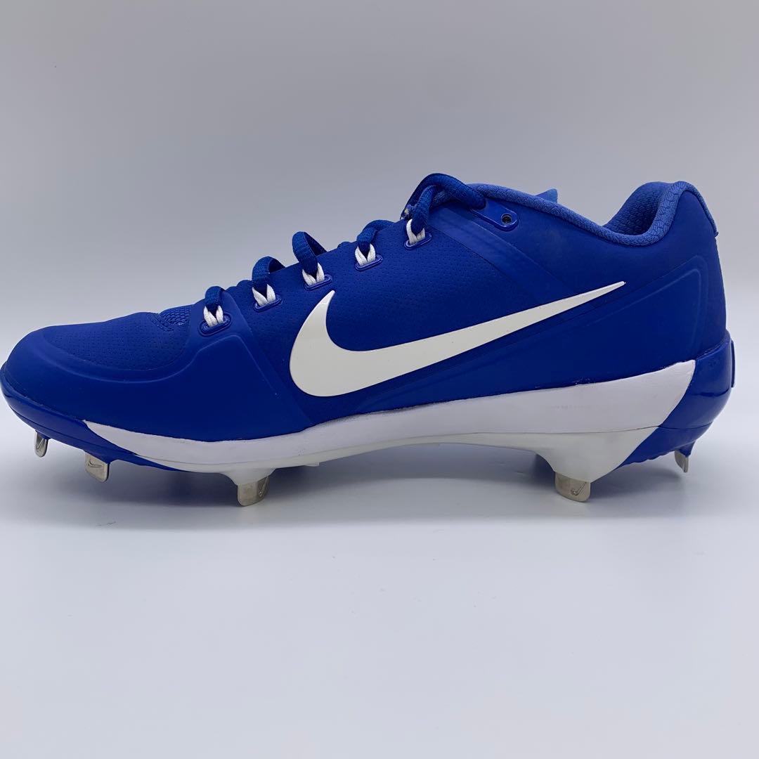 NIKE 野球 スパイク 金具 ブルー 青 27㎝ ローカット 軽量 - メルカリ