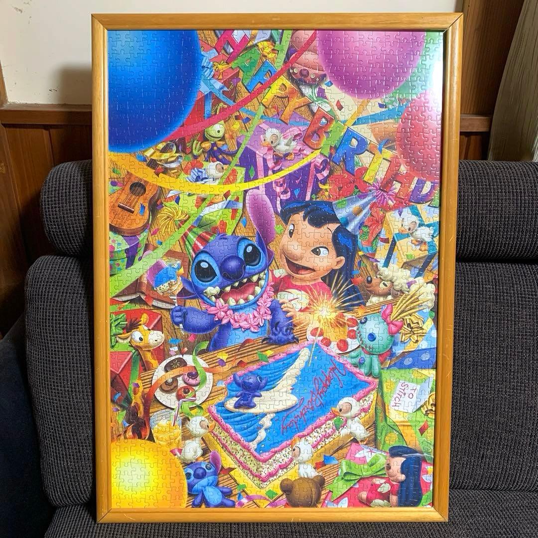 希少 レア リロ＆スティッチ ジグソーパズル 完成品 ディズニー 1000