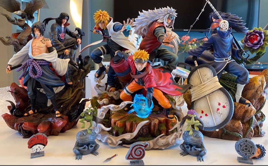 NARUTO ナル 波風 ミナト うずまきナルト自來也ガレージキット