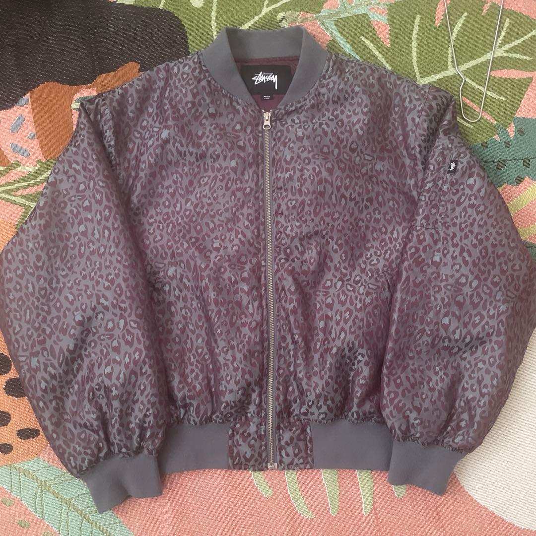 Stussy レオパード柄 MA-1