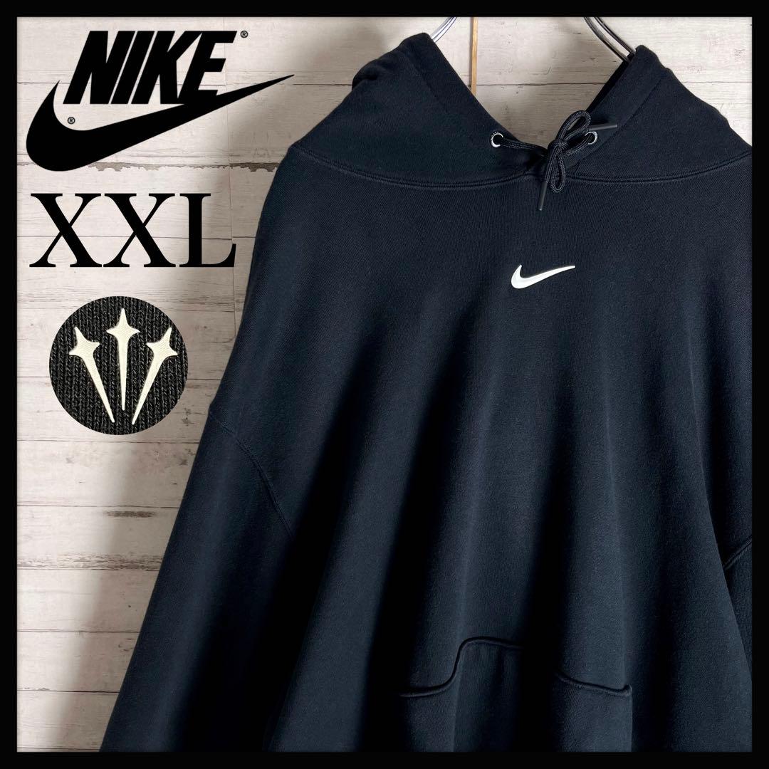 【超絶人気コラボ】 ナイキ ノクタ センターロゴ 超希少サイズ 即完売 パーカー Nike x Drake Nocta NRG Essential Fleece Hoodie Black (Nike