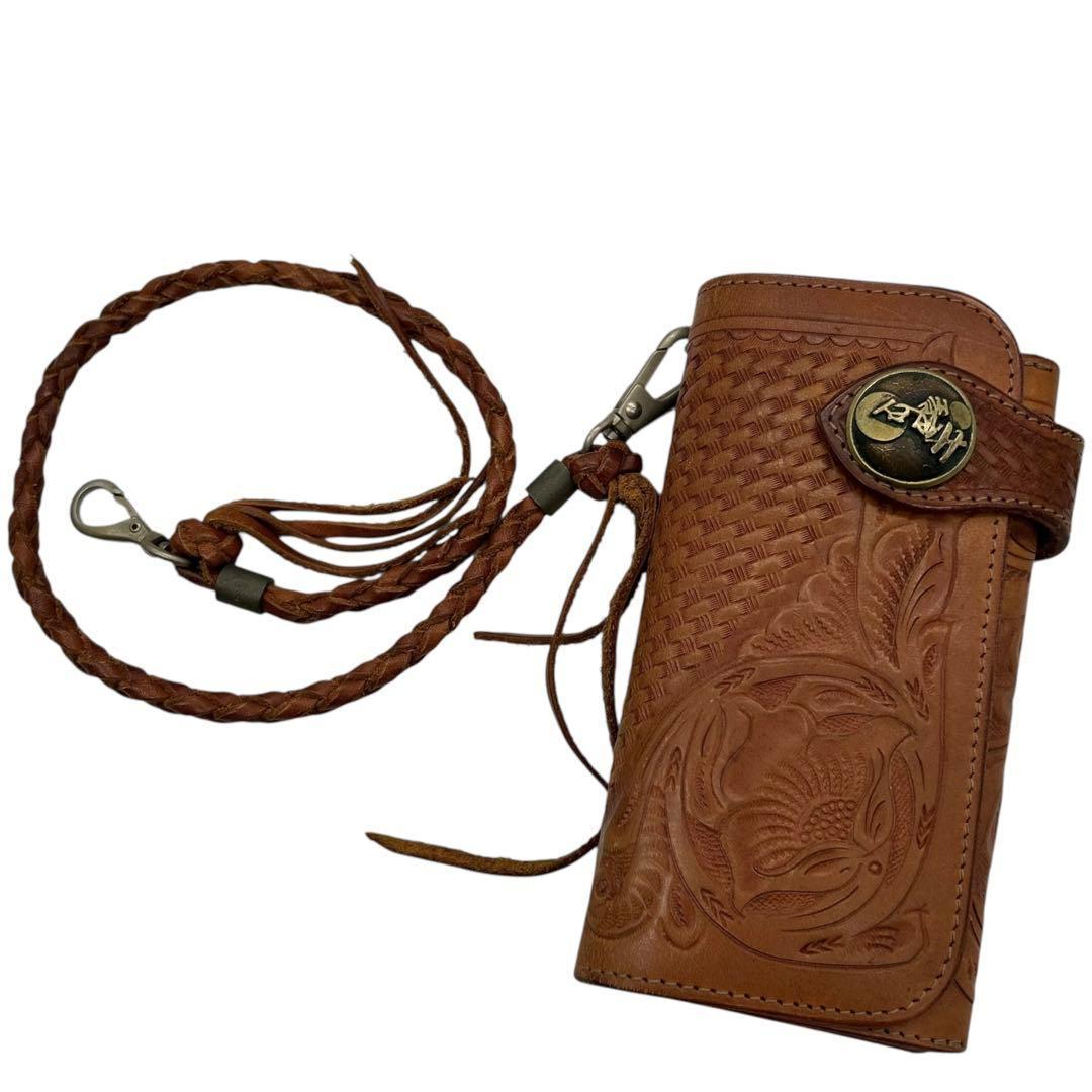 小物 Alzuni Long Wallet Carving Y2k Archive