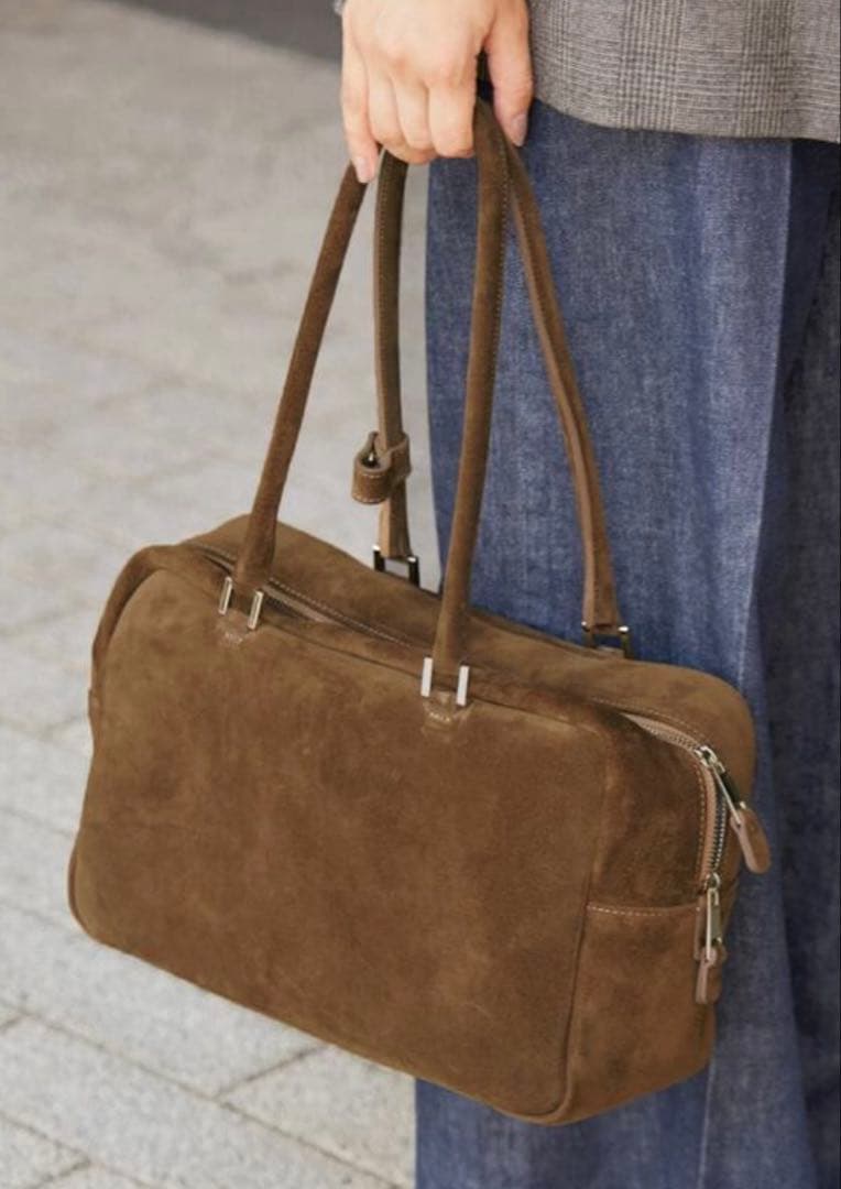 マニュエルミラノ SUEDE BOSTON スエードボストンバッグ新品