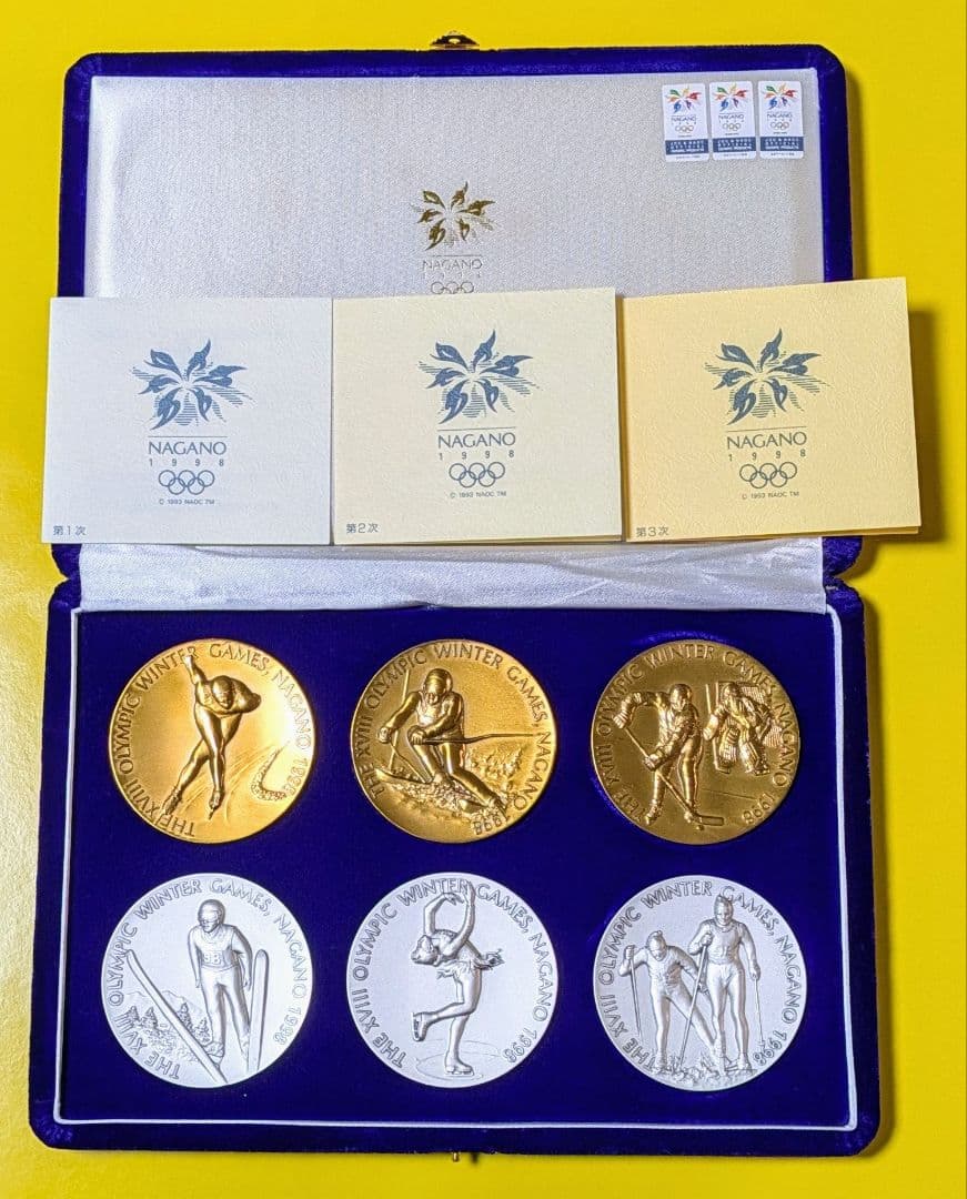 記念メダル　長野オリンピック　公式記念メダル　6点セット　※箱無し