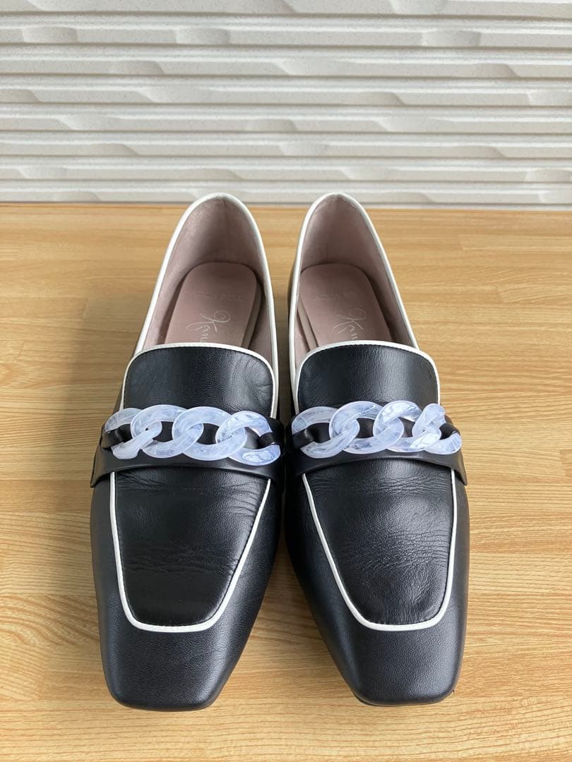 レインシューズにも 銀座かねまつ アクアベル ローファー防水レザー