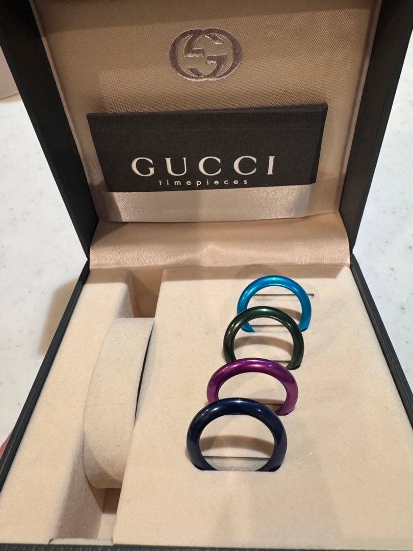 GUCCI リングセット カラー4点　ウォッチ無し
