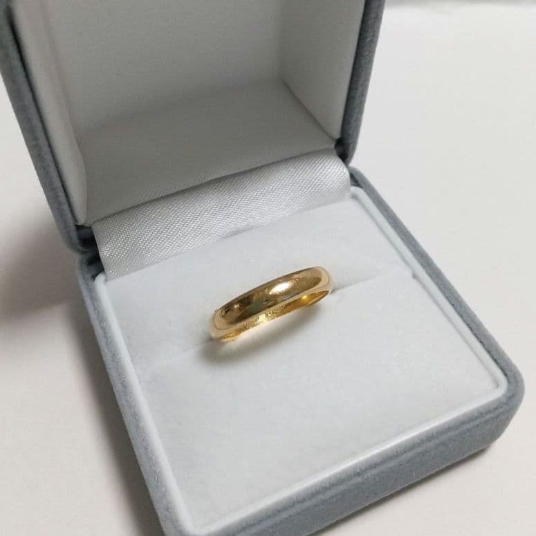 値下不可】K18造幣局 ホールマーク ヴィンテージ リング 指輪 10号