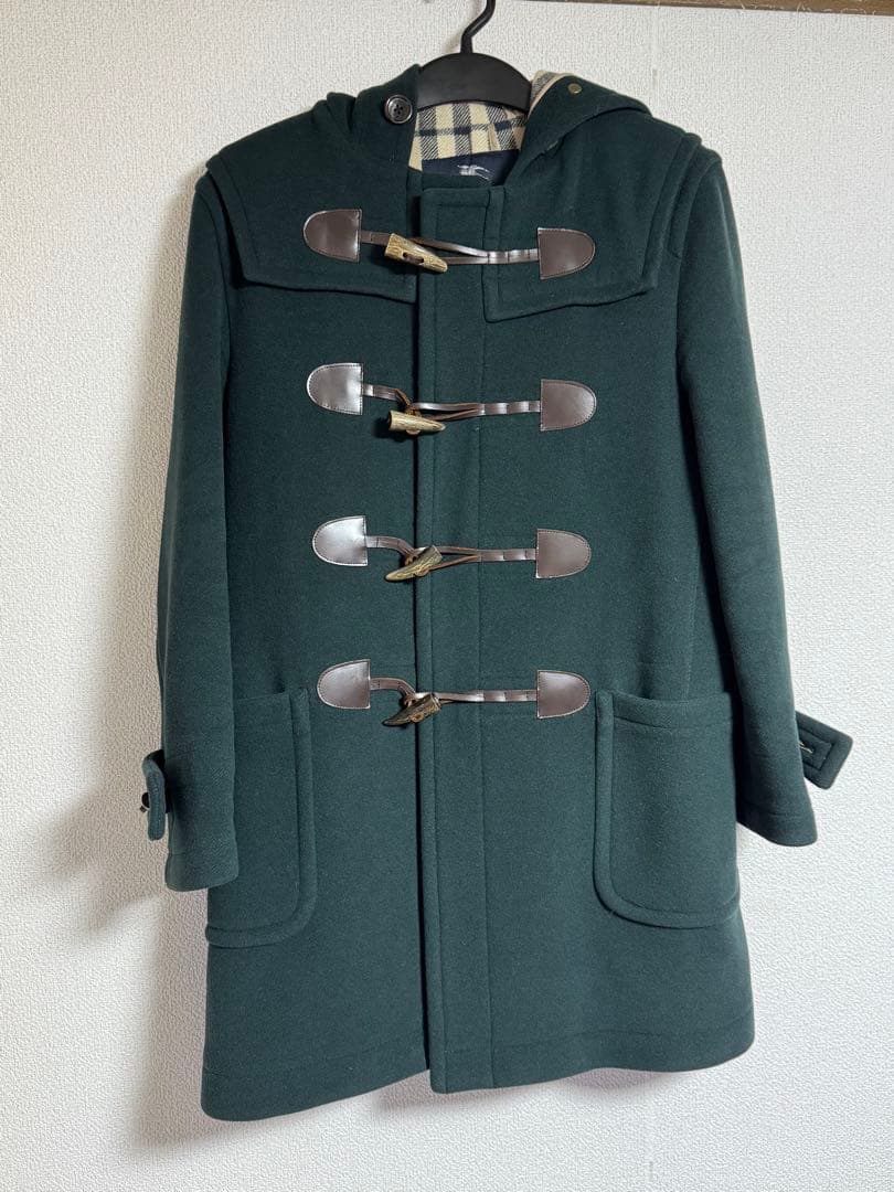 Burberry ダッフルコート ダークグリーン - メルカリ