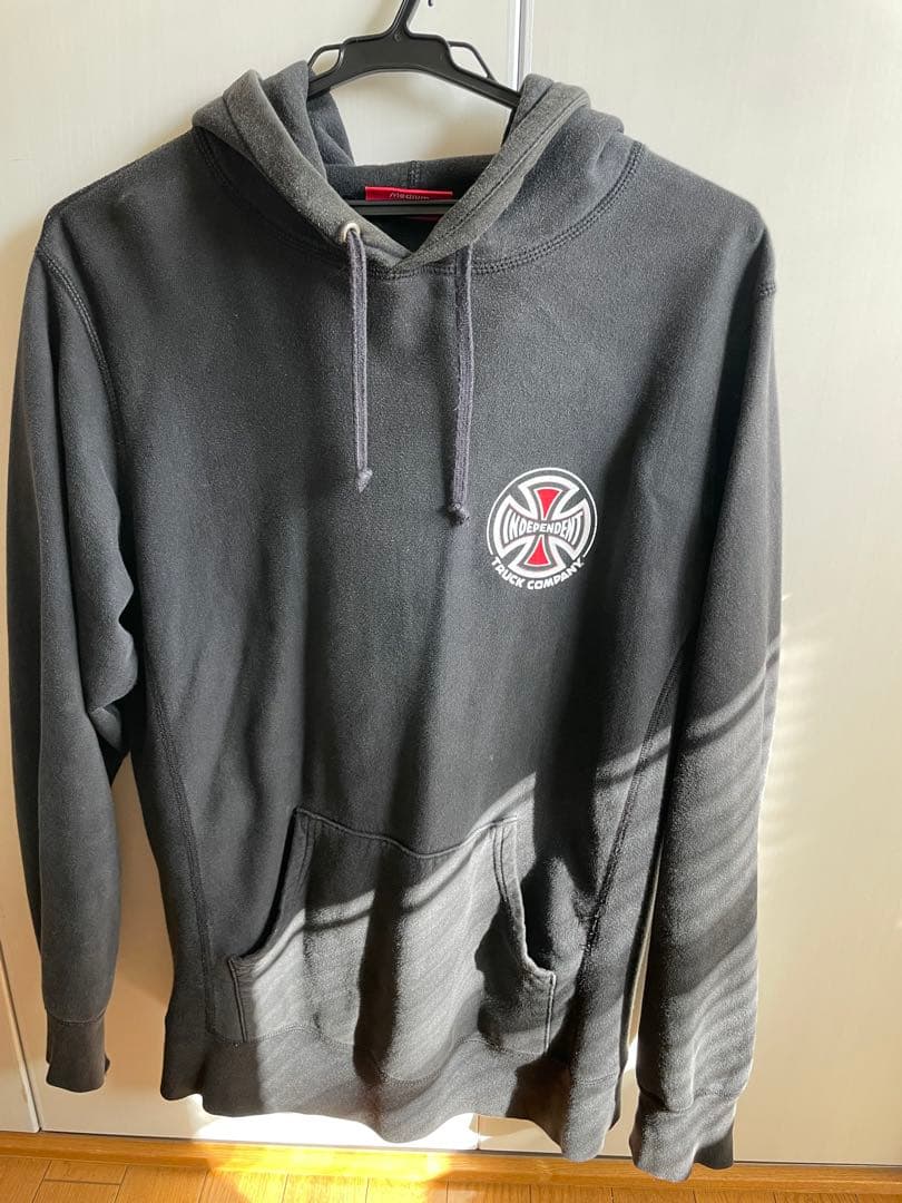 Supreme フード付きパーカー グレー