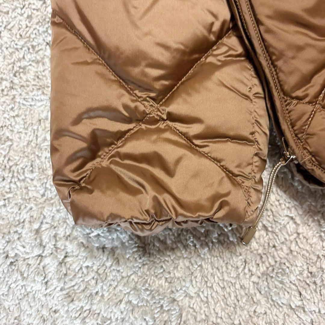 美品】マックスマーラTHE CUBEダウンジャケット キルティングブロンズ