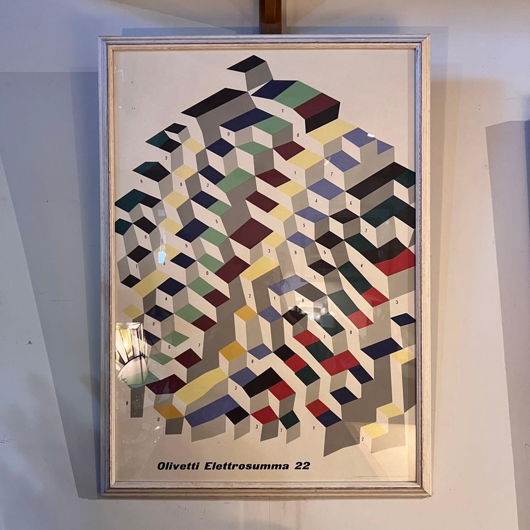Olivetti Eletrosumma 22 ポスター額装　アートプリント アウトレット ストアホビー・楽器・アート - Olivetti Eletrosumma 22