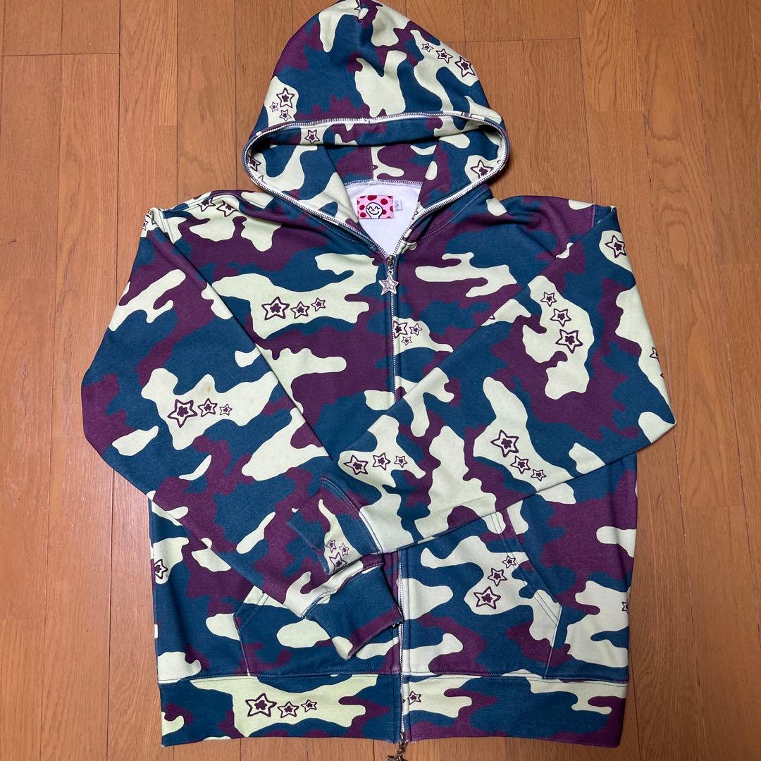 蒙*卒様 STARTEAM 迷彩ジップアップ カモ L ダブルジップ