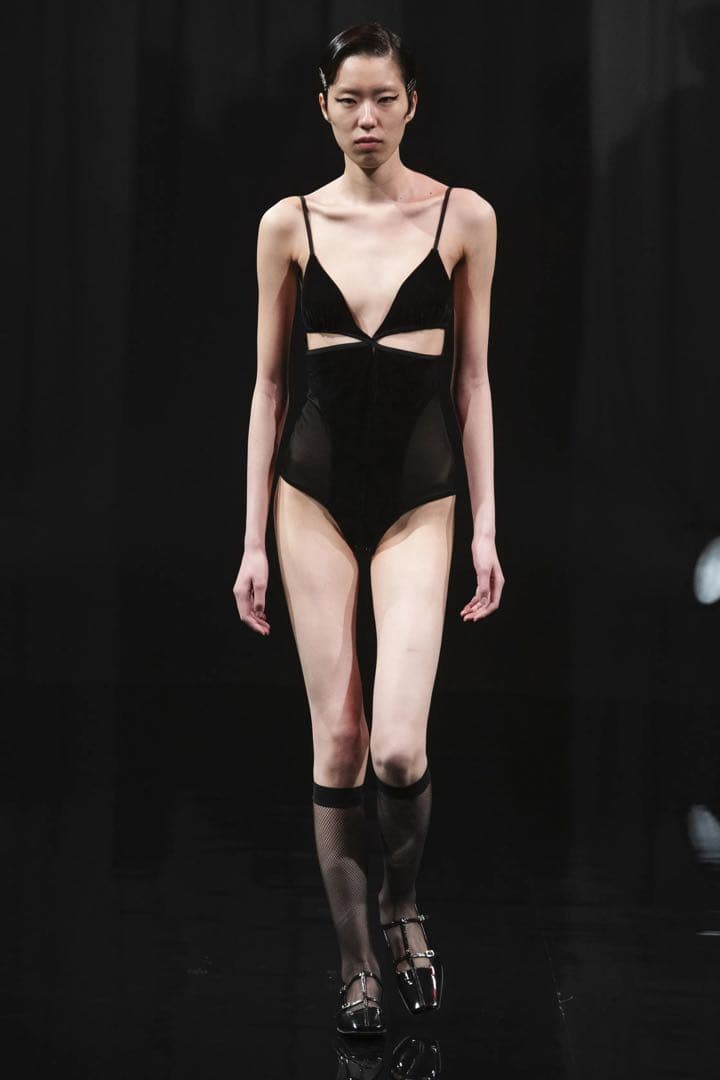 fetico ベロア　ボディスーツ