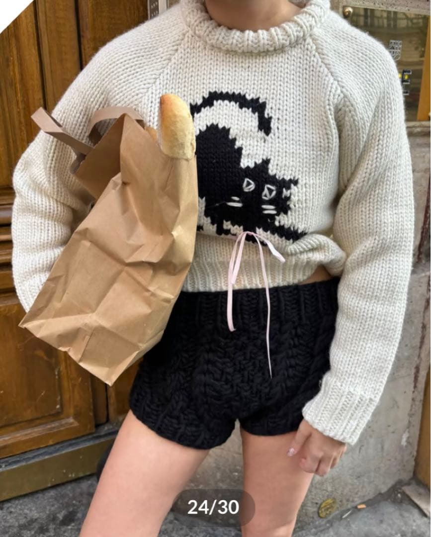 epine エピヌ アニマルニット é animal knit 猫 - メルカリ