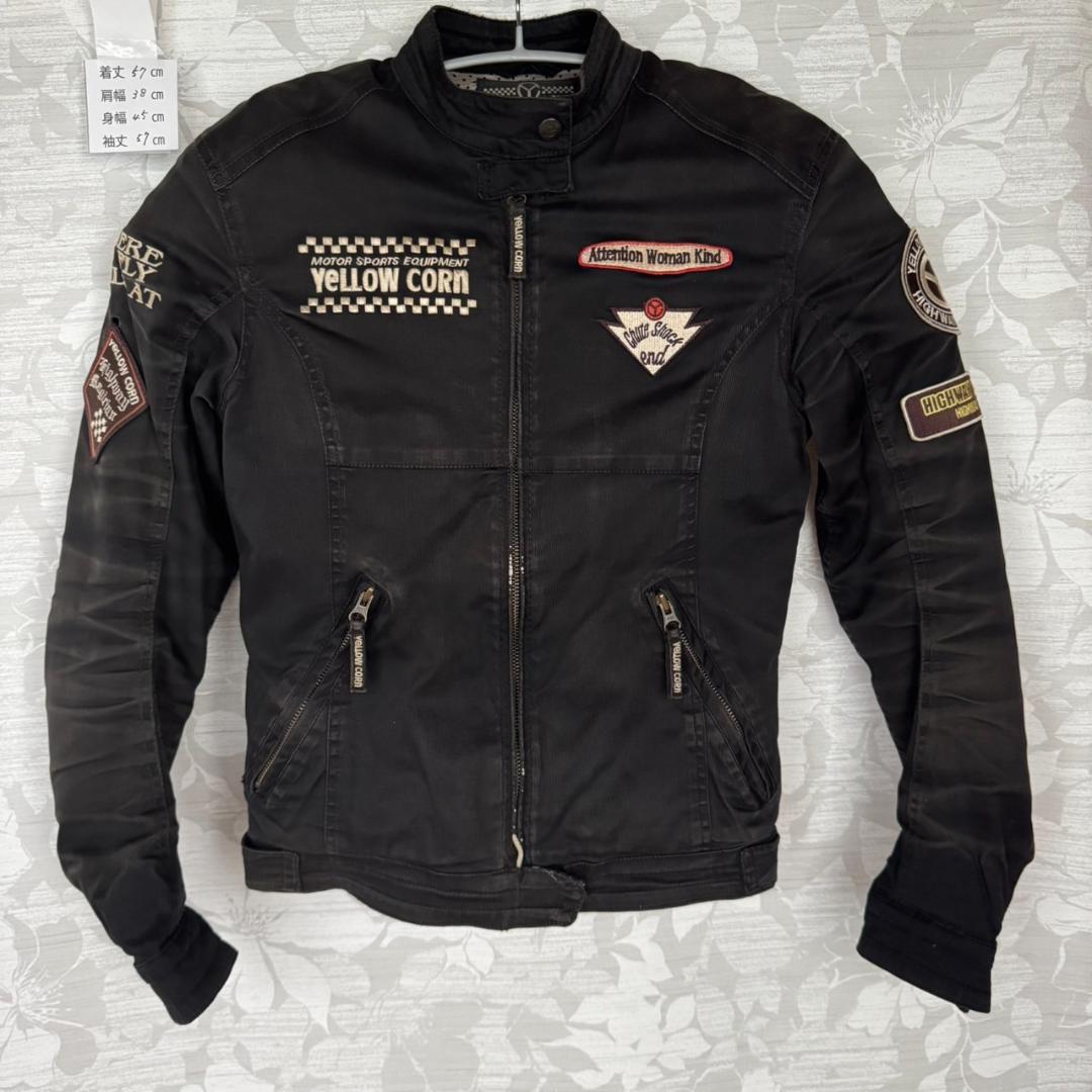 YeLLOW CORNイエローコーン コットンライダースジャケット ワッペン