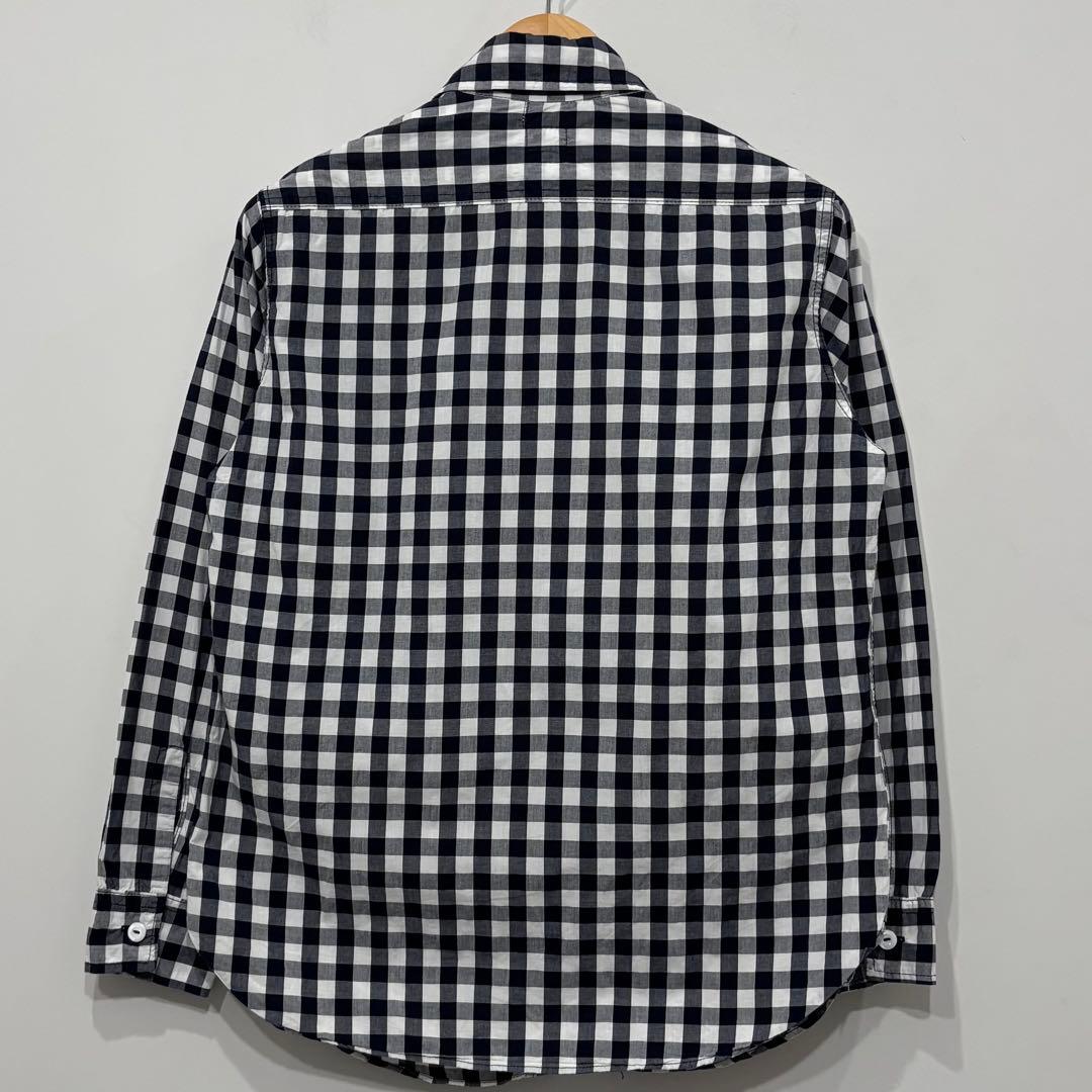 美品 ポストオーバーオールズ チェック ワーク シャツ S work shirt
