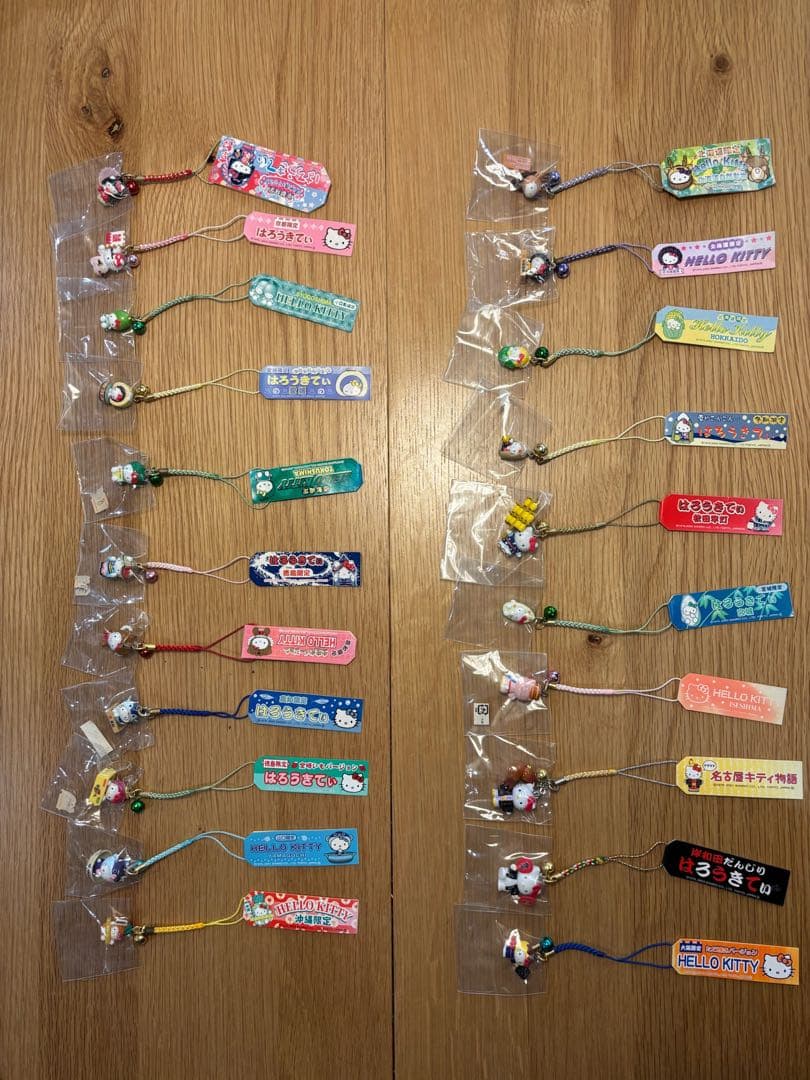 【未使用・未開封】ご当地キティ 根付けストラップ　21個まとめ売り