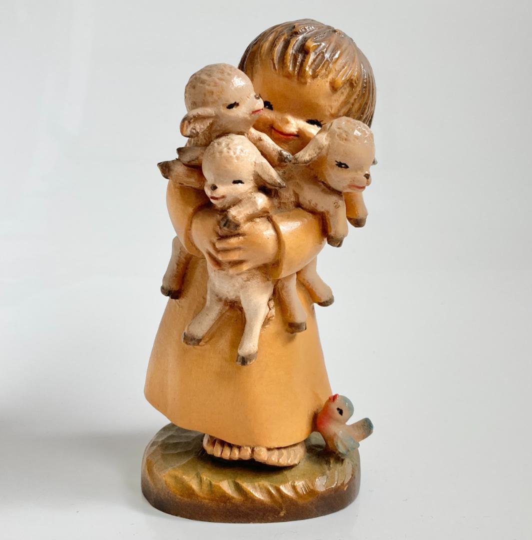 ANRI アンリ Spring Arrivals 6インチ フェランディス 木彫 希少【ANRI 聖母子像】アンリ 壁掛け フェランディス 総木彫り 彫刻師