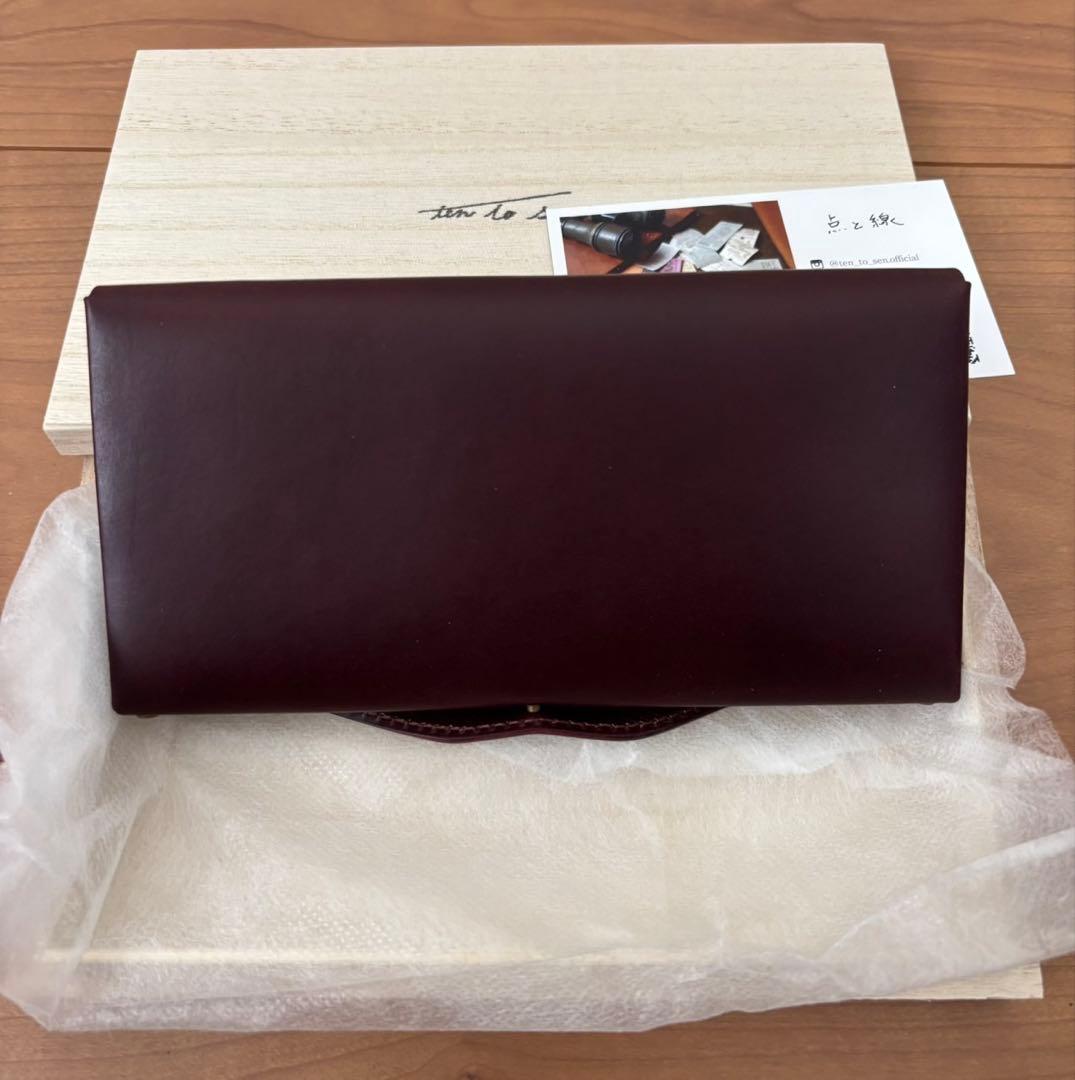 点と線ten-to-sen 長財布(usuha-long・ワイン・ギボシ) - メルカリ