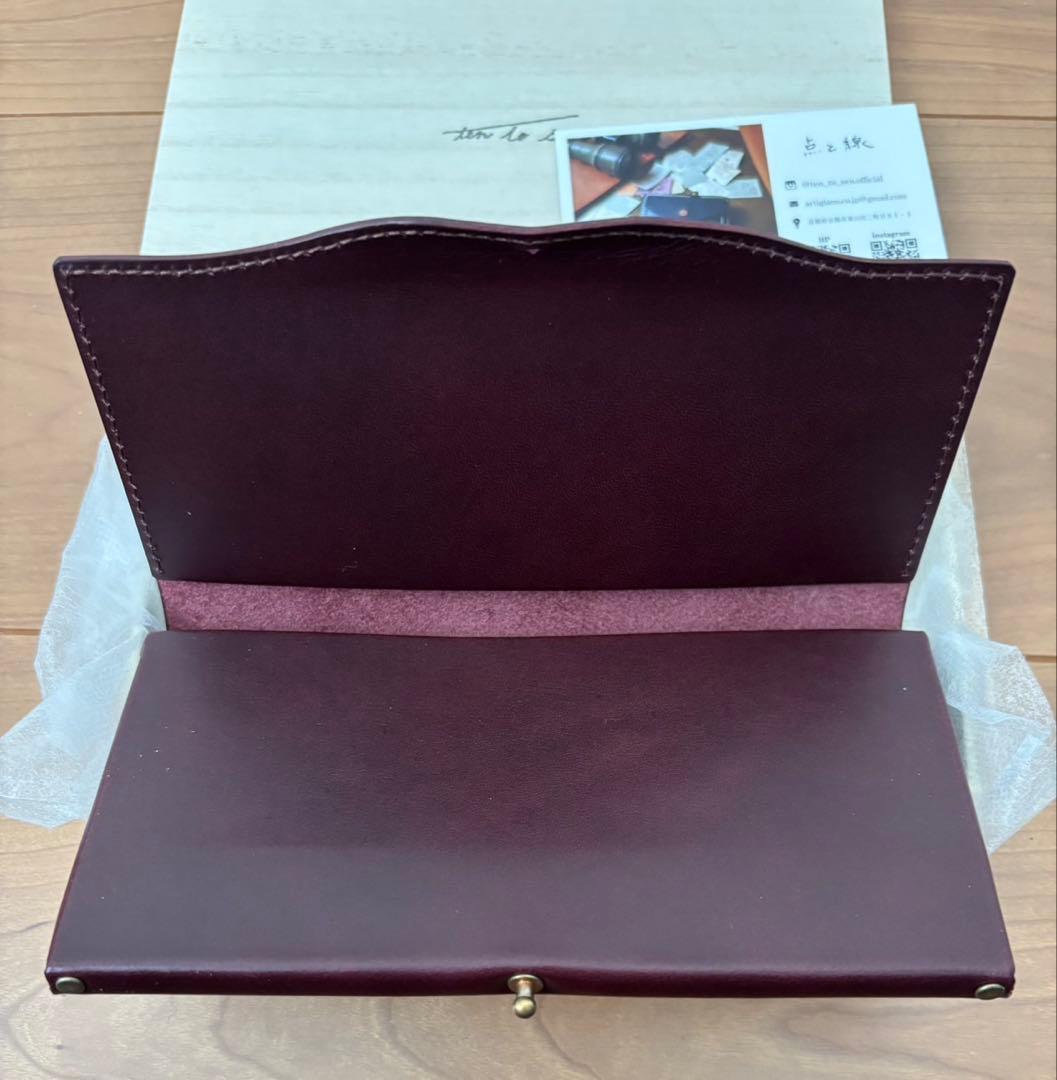 点と線ten-to-sen 長財布(usuha-long・ワイン・ギボシ) - メルカリ