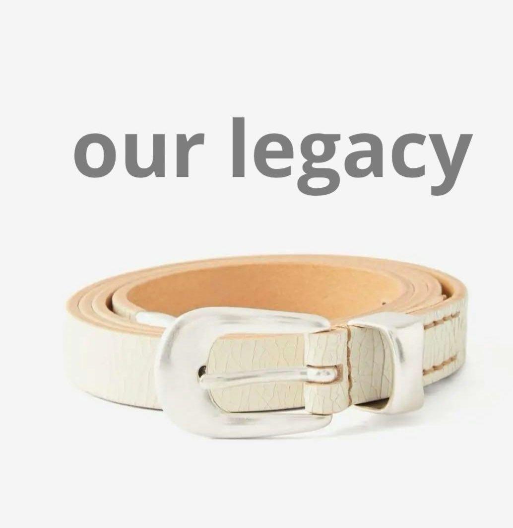 our legacy 2cm belt ホワイト　80