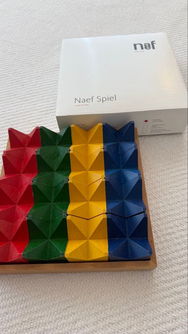 木箱付きnaef Naef Spiel ネフス社 ネフスピール 積み木 知育玩具