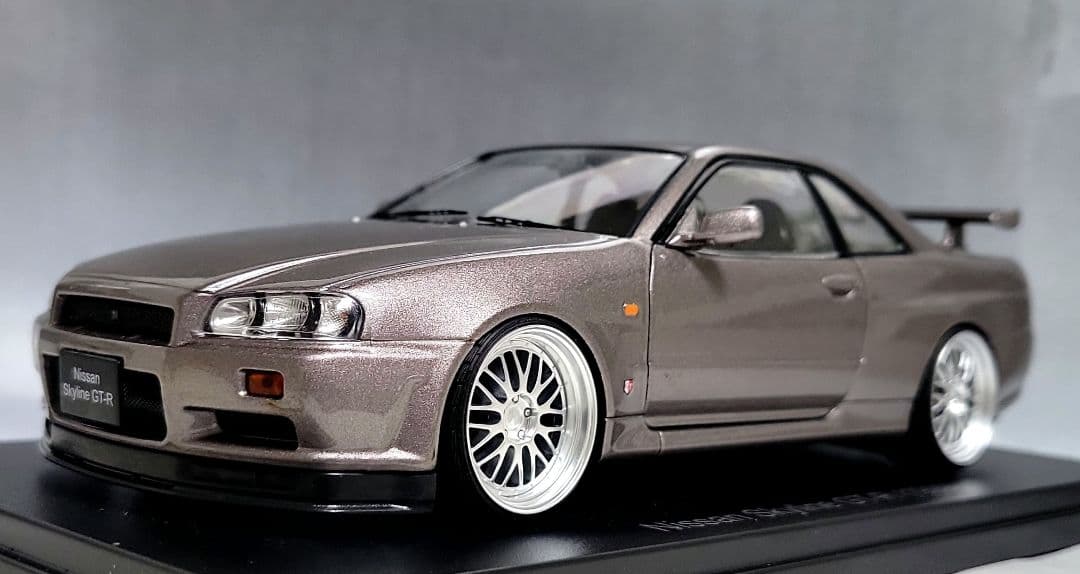 1/24　スカイライン改　R34　GT-R　BBS-LM　深リム　ホイール