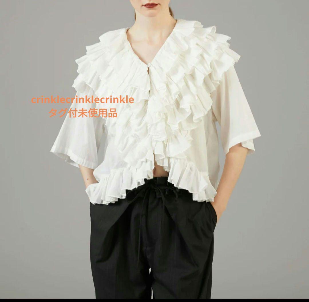タグ付未使用　crinklecrinklecrinkle　フリルポンチョブラウス