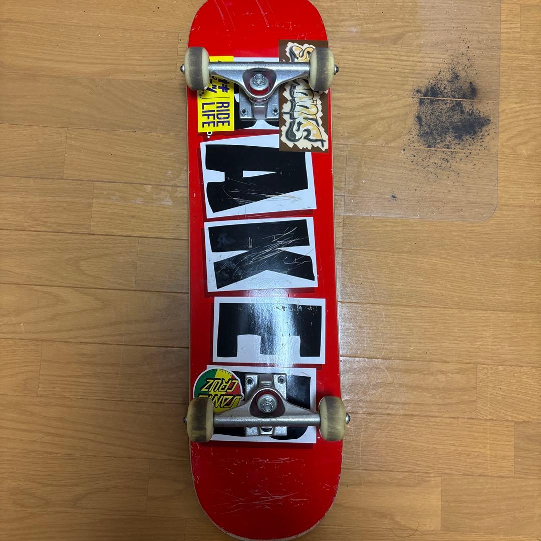 BAKERスケートボード 2003年モデル レッドデッキ+ NINJAT字ツール