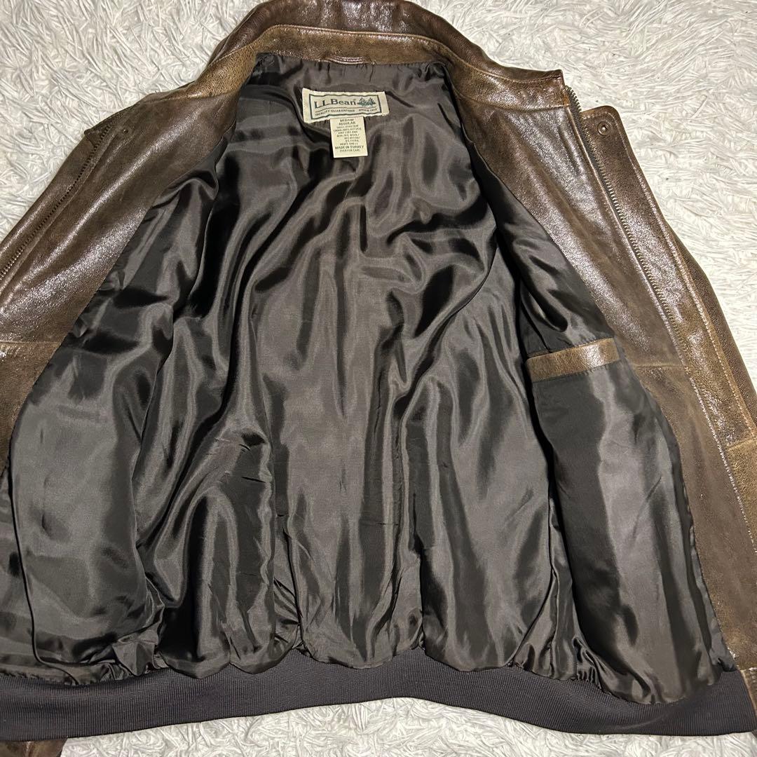 90S L.L.Bean ゴートスキン A-2 レザー フライトジャケット