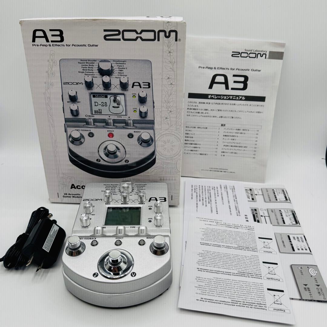 【美品】ZOOM マルチエフェクター アコースティック ギター A3