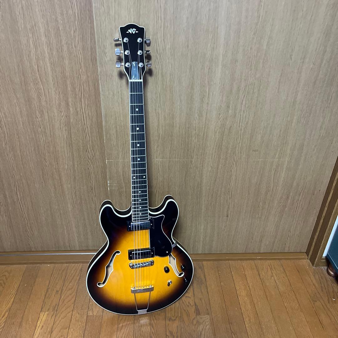 NG セミホロウボディギター サンバースト